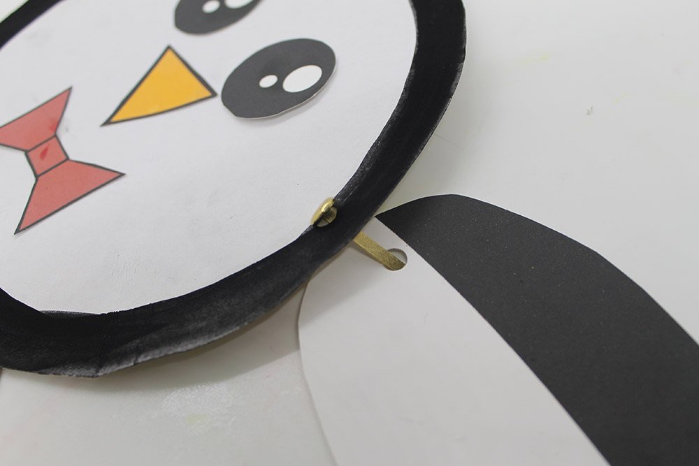 How to Make a Paper Plate Penguin - Step 23