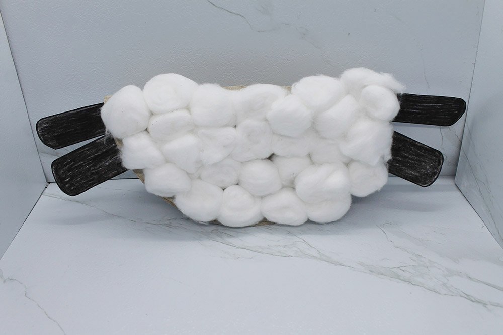 How to Make a Paper Plate Sheep - Step 11