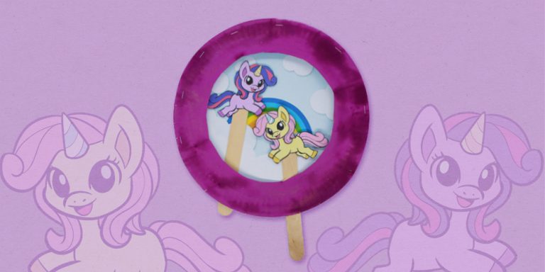 DIY Paper Plate Unicorn Puppets