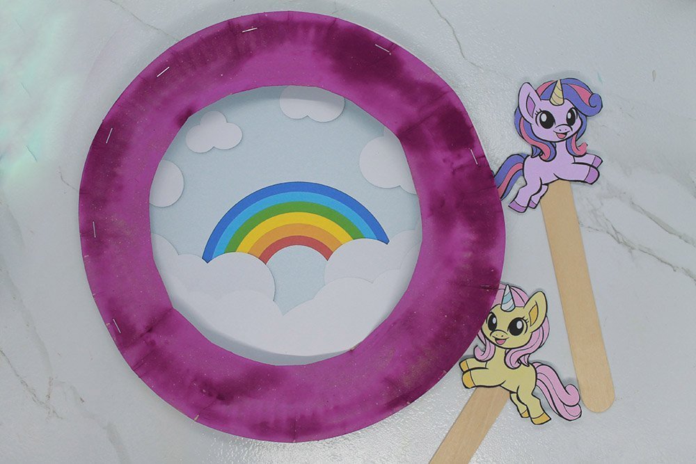 How to Make a Paper Plate Unicorn -Step 17
