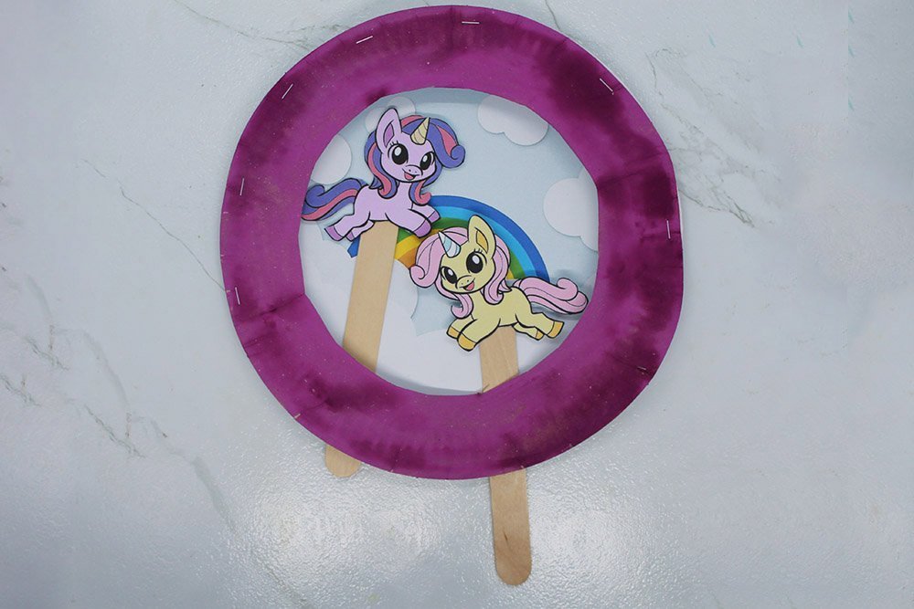 How to Make a Paper Plate Unicorn -Step 18