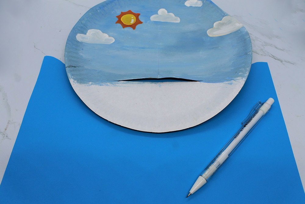 How to Make a Paper Plate Whale - Step 14