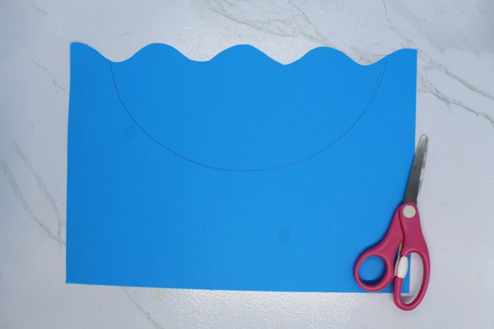 How to Make a Paper Plate Whale - Step 16