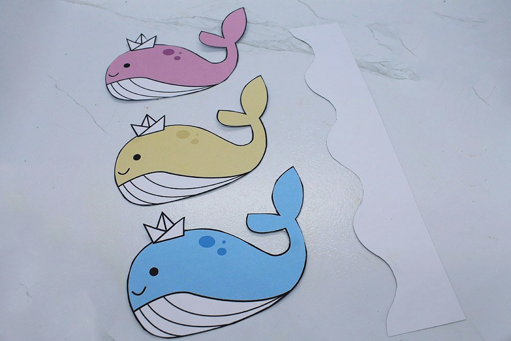 How to Make a Paper Plate Whale - Step 9