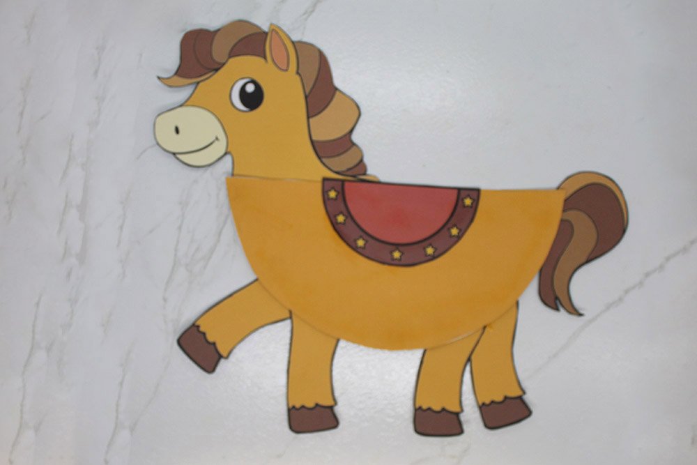 How To Make A Paper Plate Horse - Finish