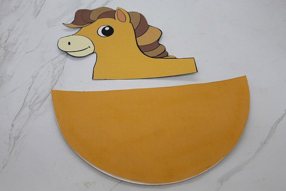 How To Make A Paper Plate Horse - Step 11