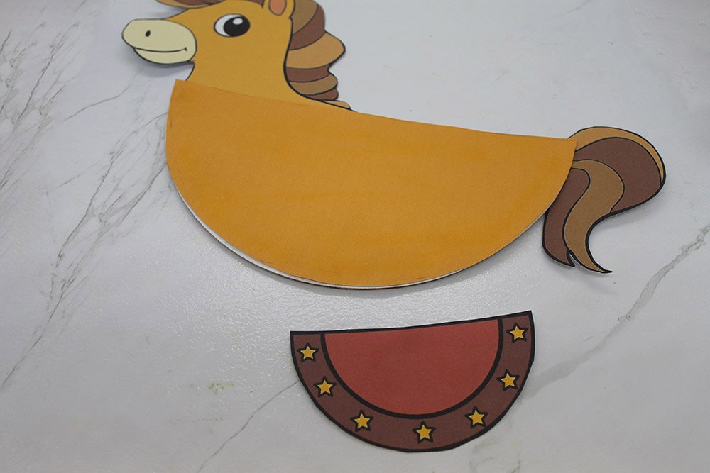 How To Make A Paper Plate Horse - Step 17