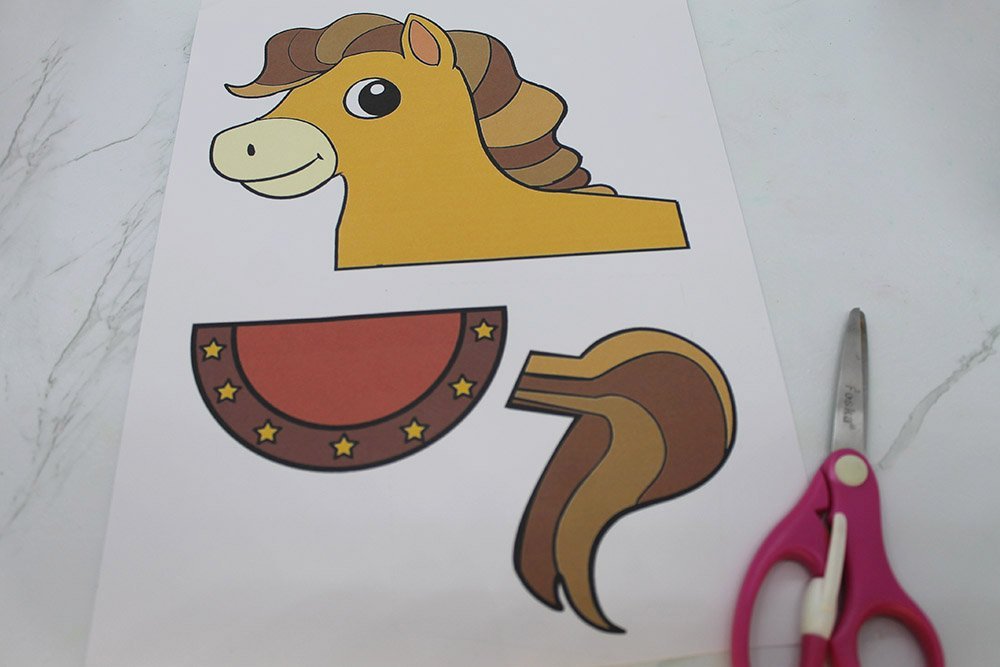 How To Make A Paper Plate Horse - Step 3