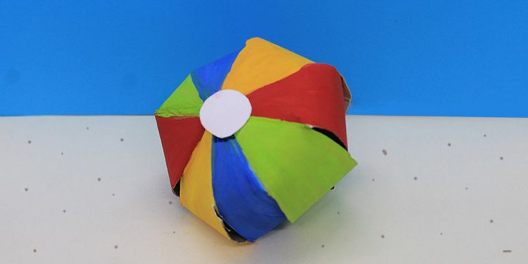 Learn How to Make a 3D Paper Plate Beach Ball