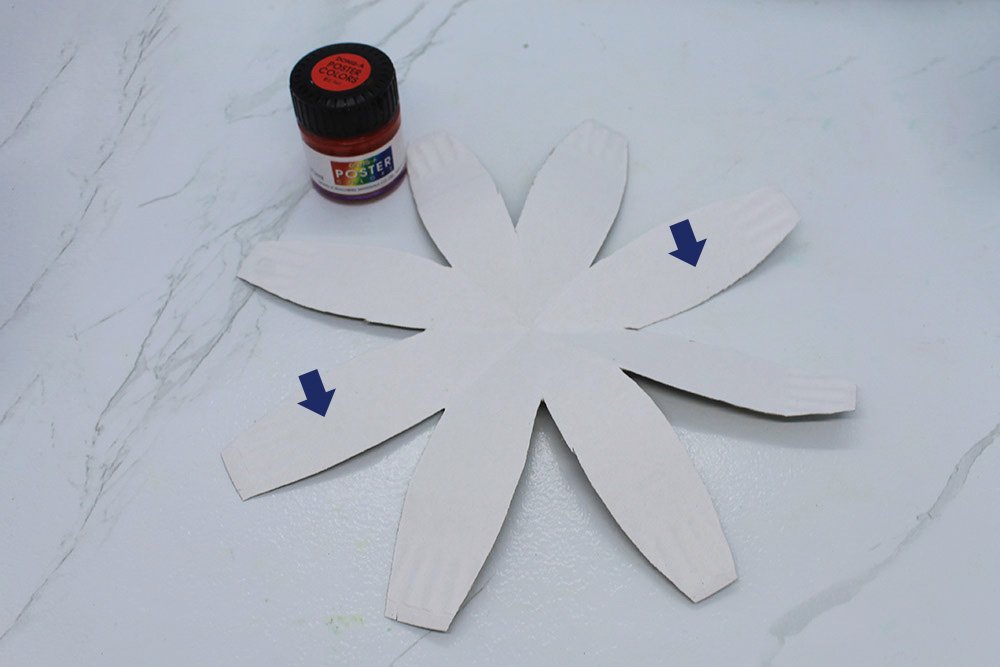How To Make a Paper Plate Beach Ball - Step 10