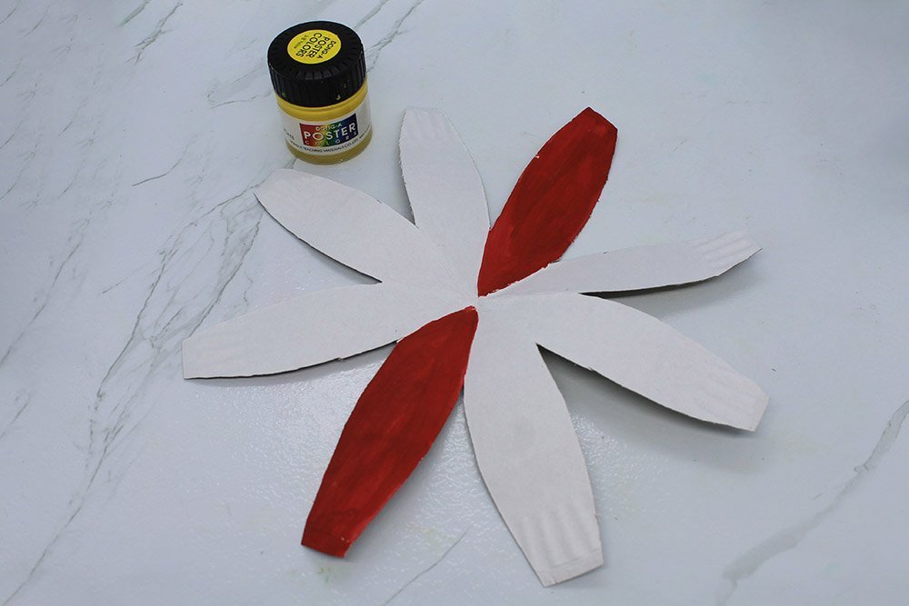 How To Make a Paper Plate Beach Ball - Step 11