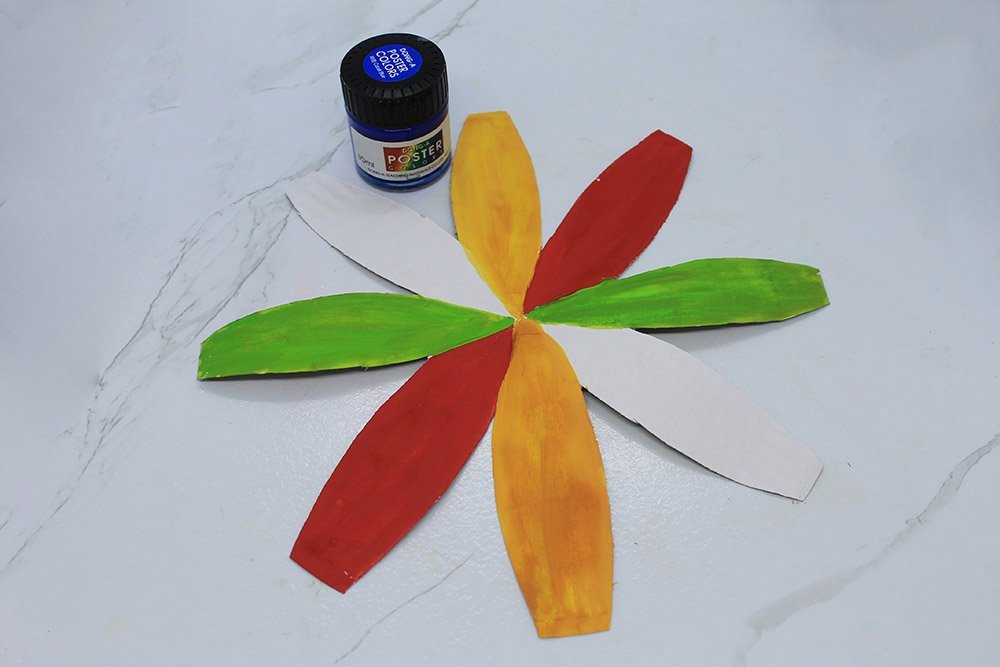 How To Make a Paper Plate Beach Ball - Step 13