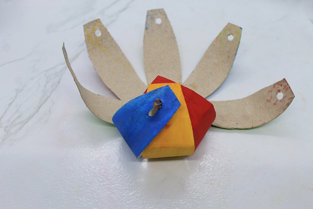 How To Make a Paper Plate Beach Ball - Step 20
