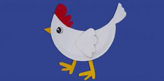 How To Make a Paper Plate Chicken - Featured Image