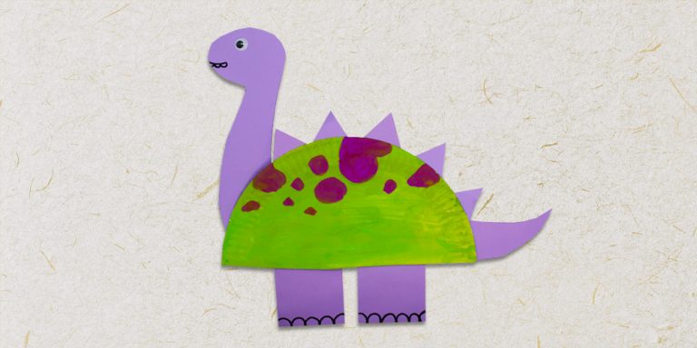 Learn How to Make an Easy Paper Plate Dinosaur
