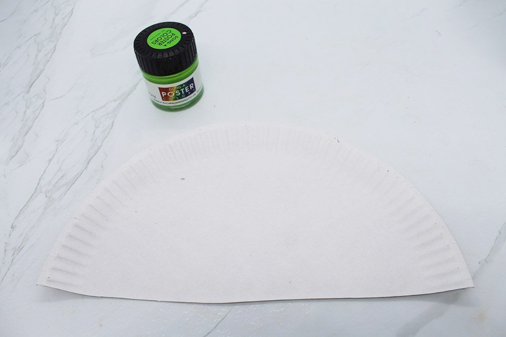 How To Make a Paper Plate Dinosaur - Step 2