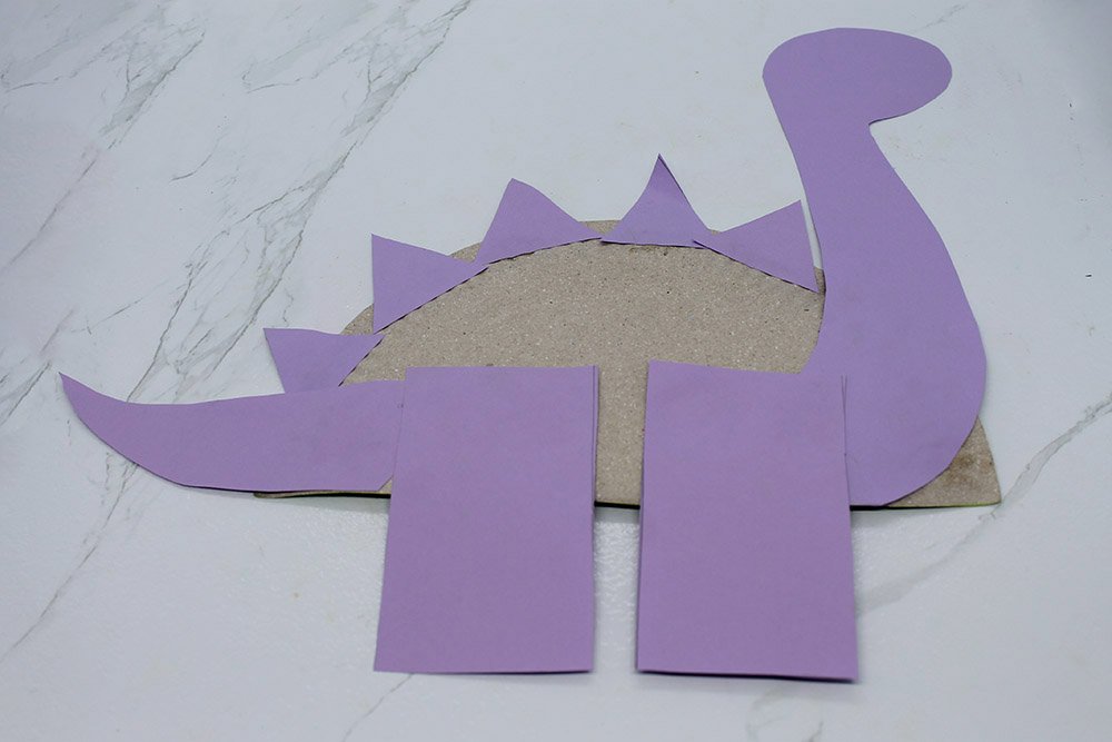 How To Make a Paper Plate Dinosaur - Step 20