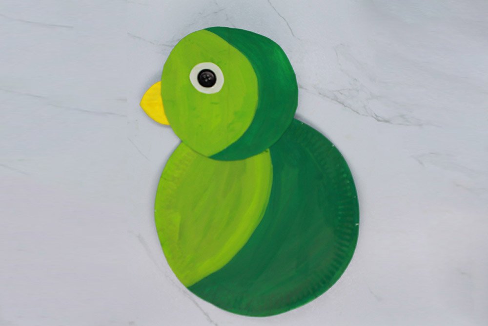 Toddler Craft – Paper Plate Bird