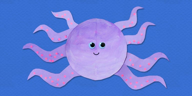 Learn How to Make a Paper Plate Octopus