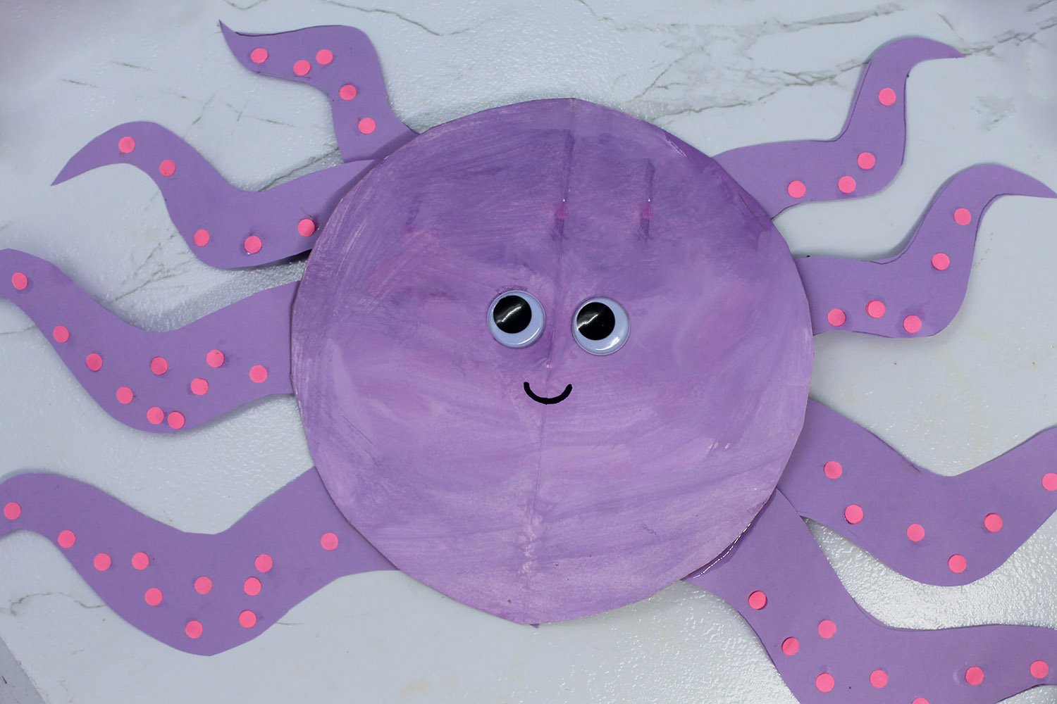 How to Make a Paper Plate Octopus - Finish