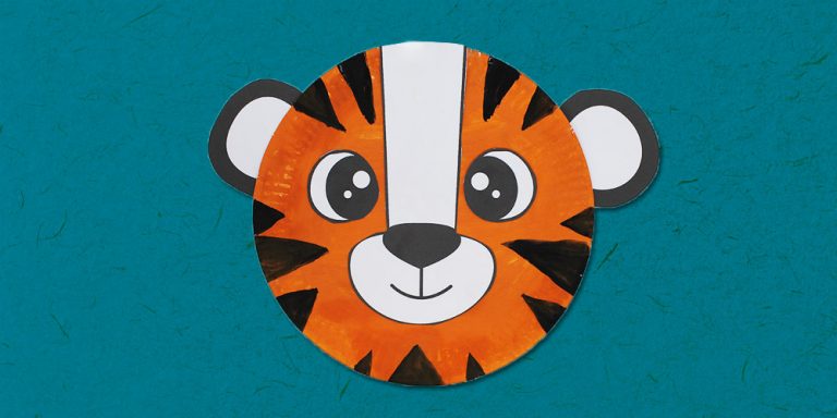 Create an Easy Paper Plate Tiger Using Our Printable