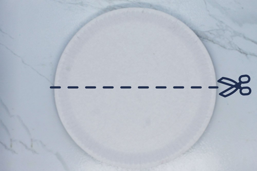 How to Make a Paper Plate Umbrellla - Step 1
