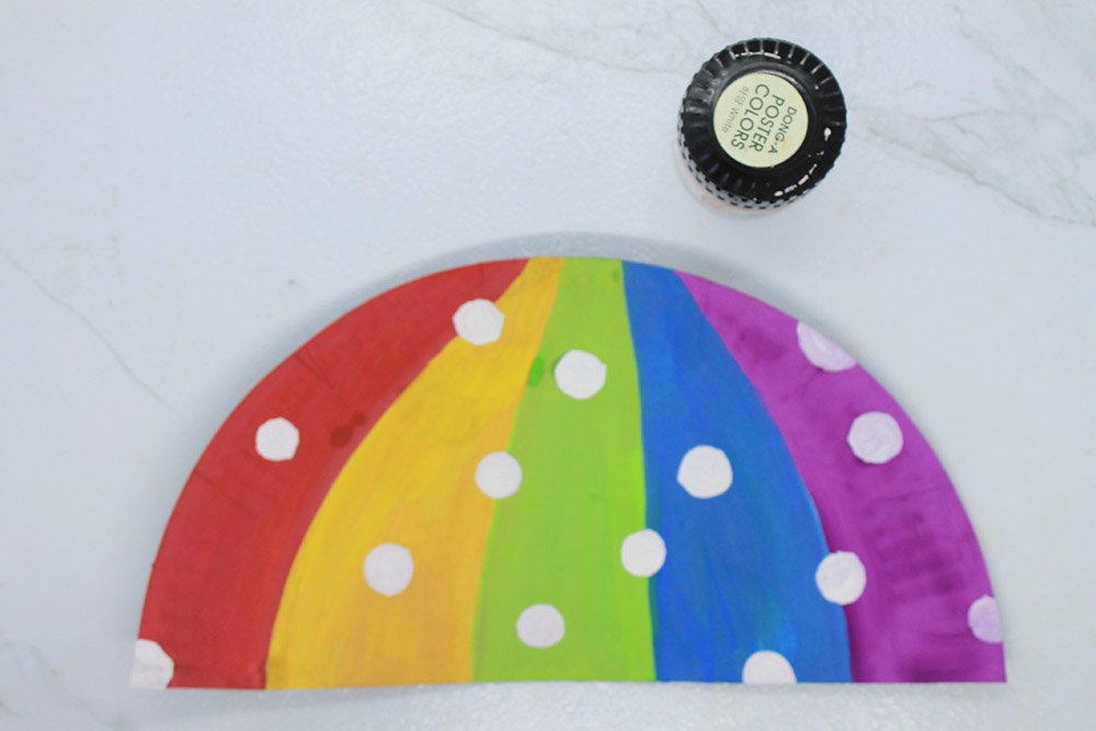 How to Make a Paper Plate Umbrellla - Step 10