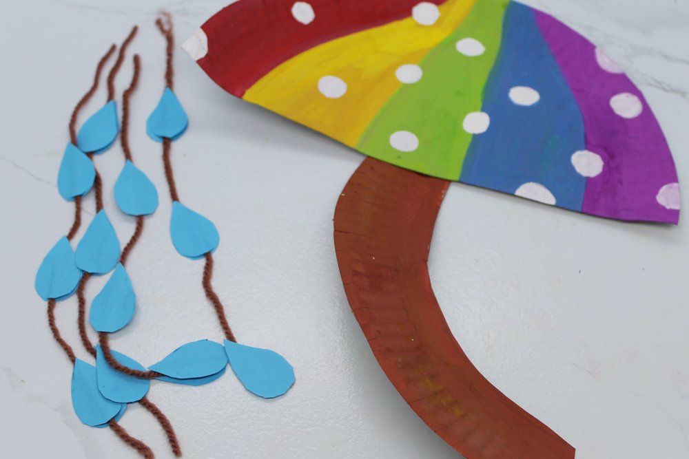 How to Make a Paper Plate Umbrellla - Step 29