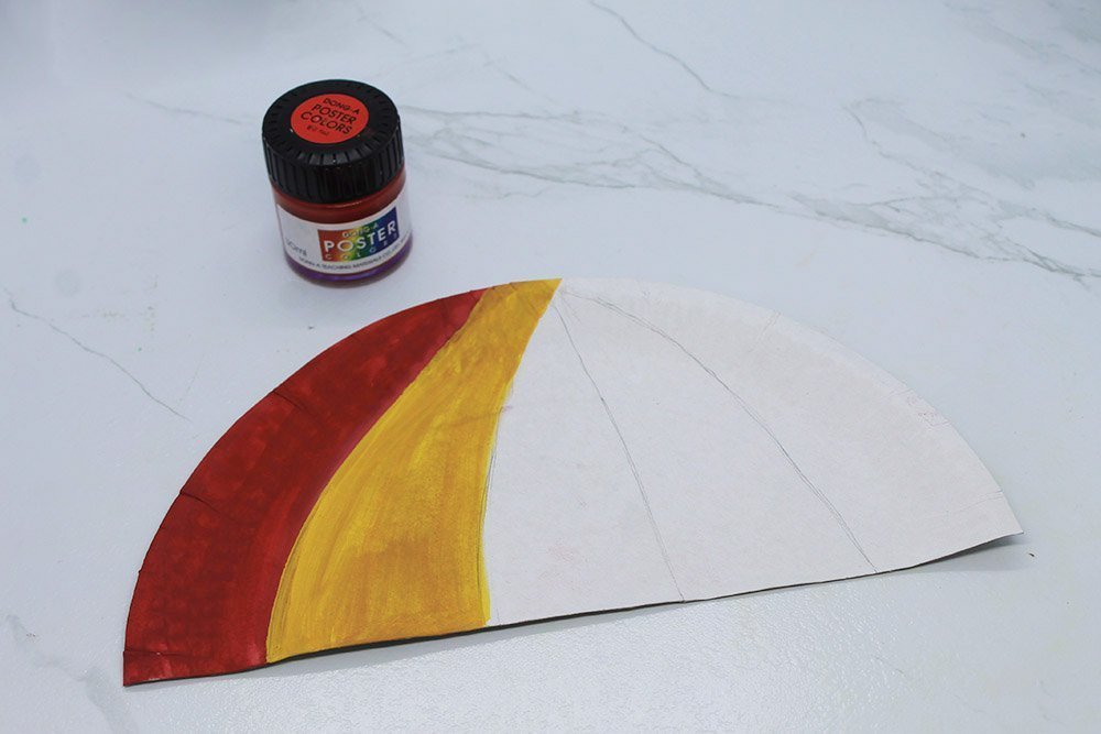 How to Make a Paper Plate Umbrellla - Step 5