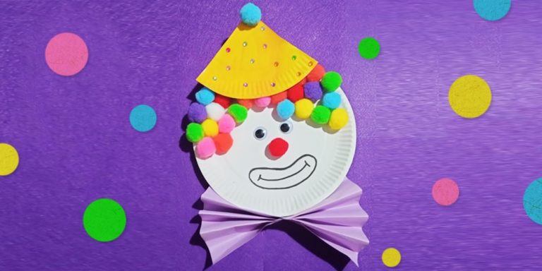 Funny Clown Paper Plate Craft for Kids | Fast & Easy