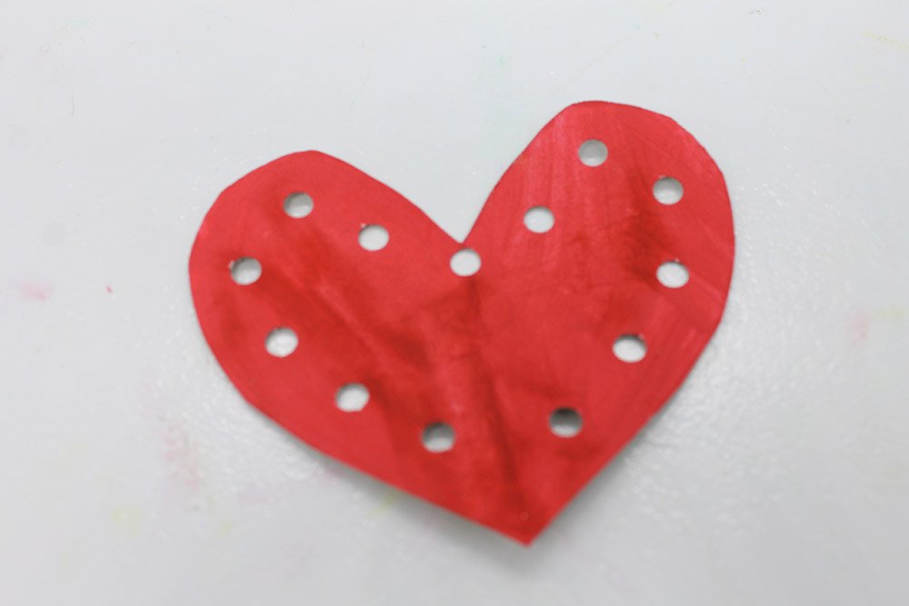 How To Make a Paper Plate Heart - Step 013