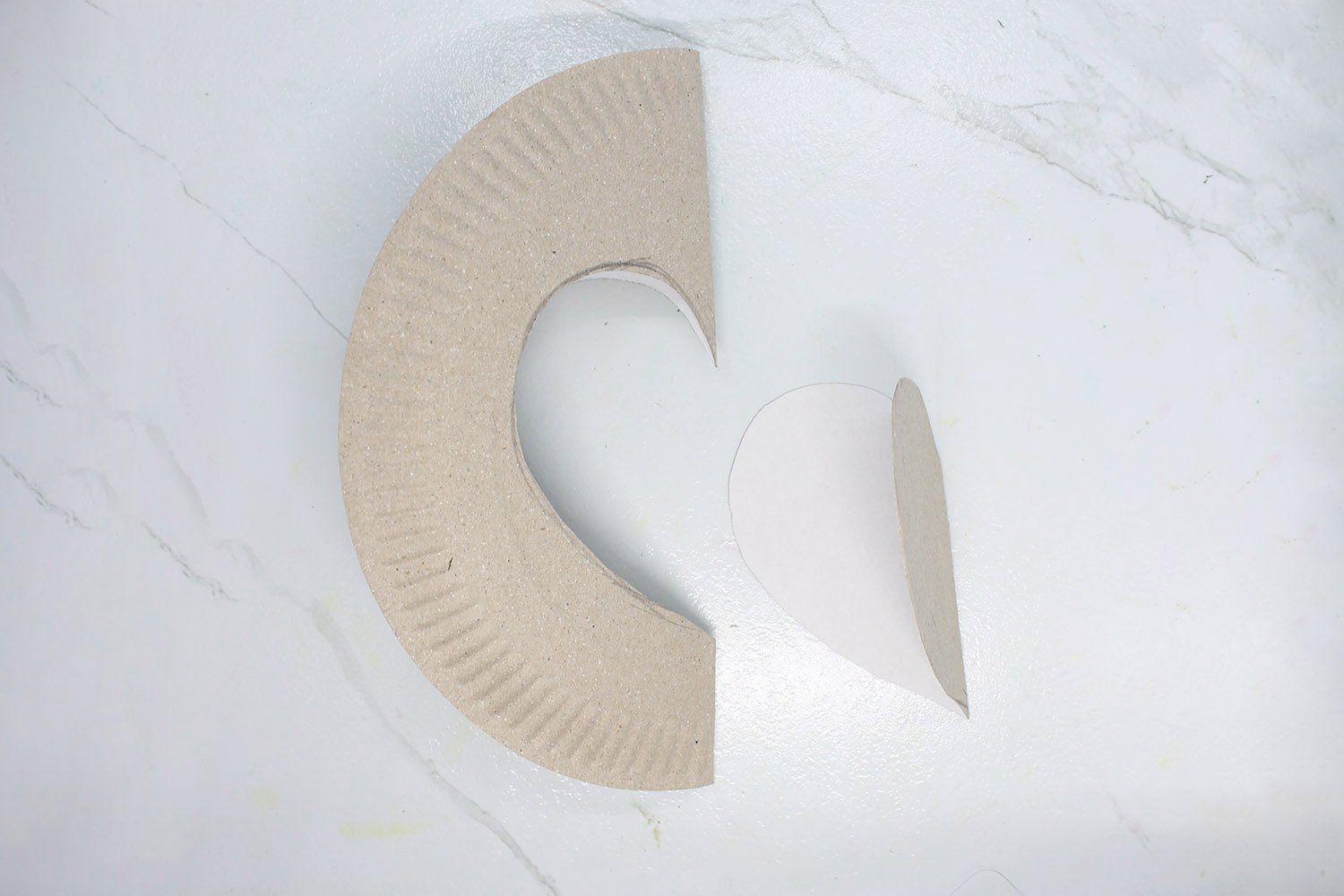 How To Make a Paper Plate Heart - Step 04