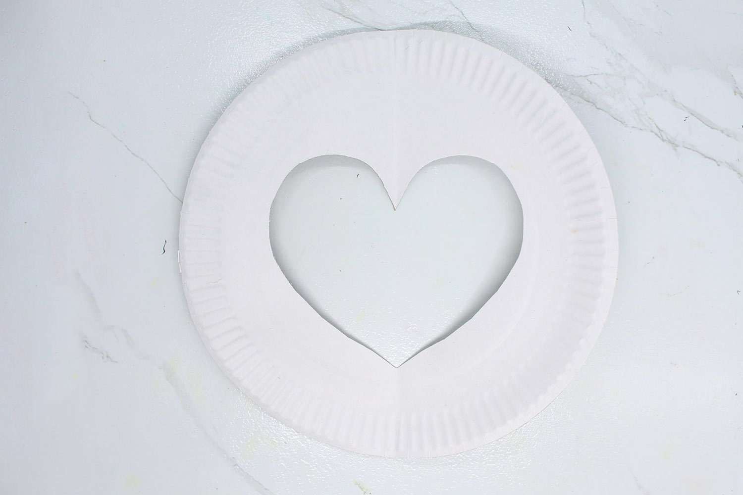 How To Make a Paper Plate Heart - Step 05