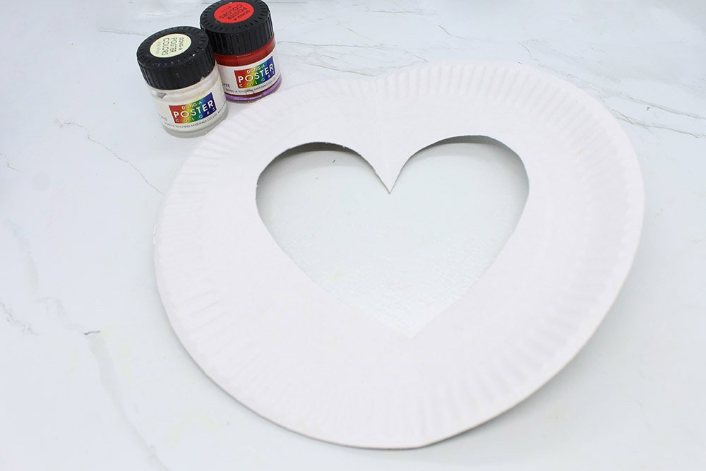 How To Make a Paper Plate Heart - Step 06