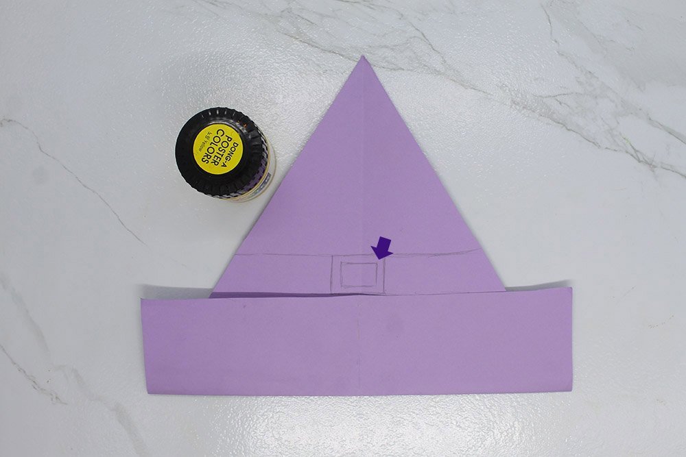 How to Make a Paper Plate Witch - Step 012