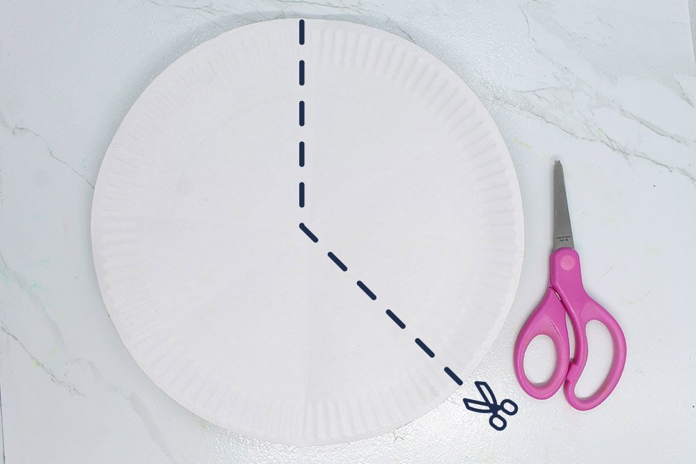 How to Make a Paper Plate Christmas Tree - Step 06