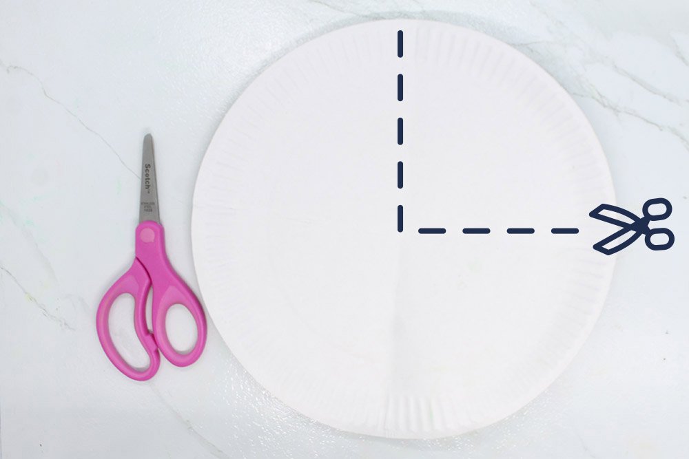 How to Make a Paper Plate Peacock - Step 02