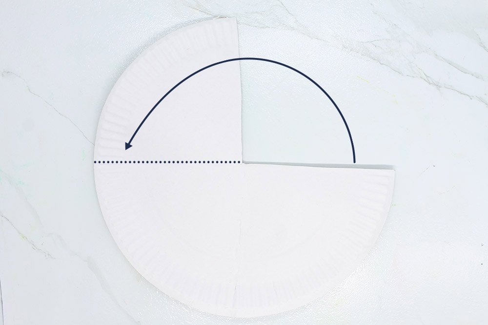 How to Make a Paper Plate Peacock - Step 03