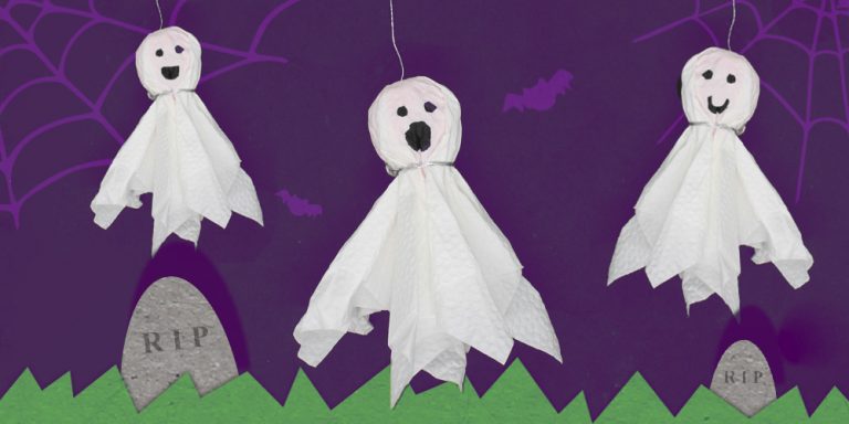 Spooky Origami Halloween Ghost Décor Step-by-Step Instructions