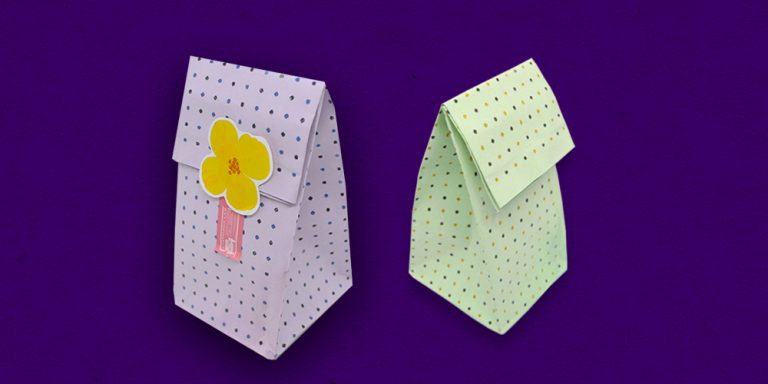 An Easy Origami Craft Guide on How to Make a DIY Gift Bag