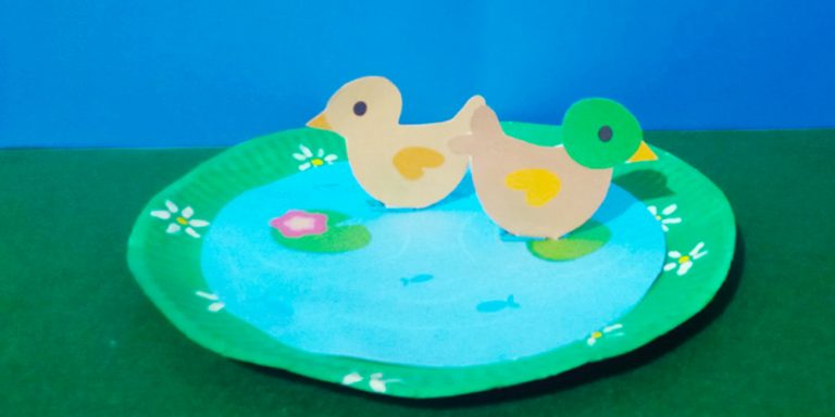 How to Make a Cute Paper Plate Duck