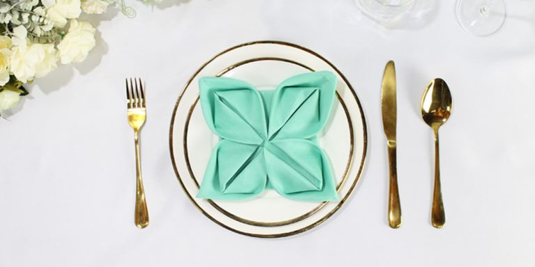 The Water Lily Napkin Fold Guide | Fancy Table Setting