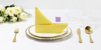 How to Make an Easy Napkin Folding Boat - Thumbnail