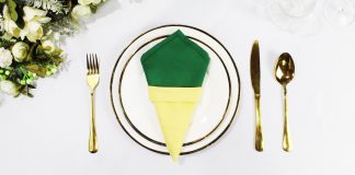 Ice Cream Cone Napkin Fold - Thumbnail