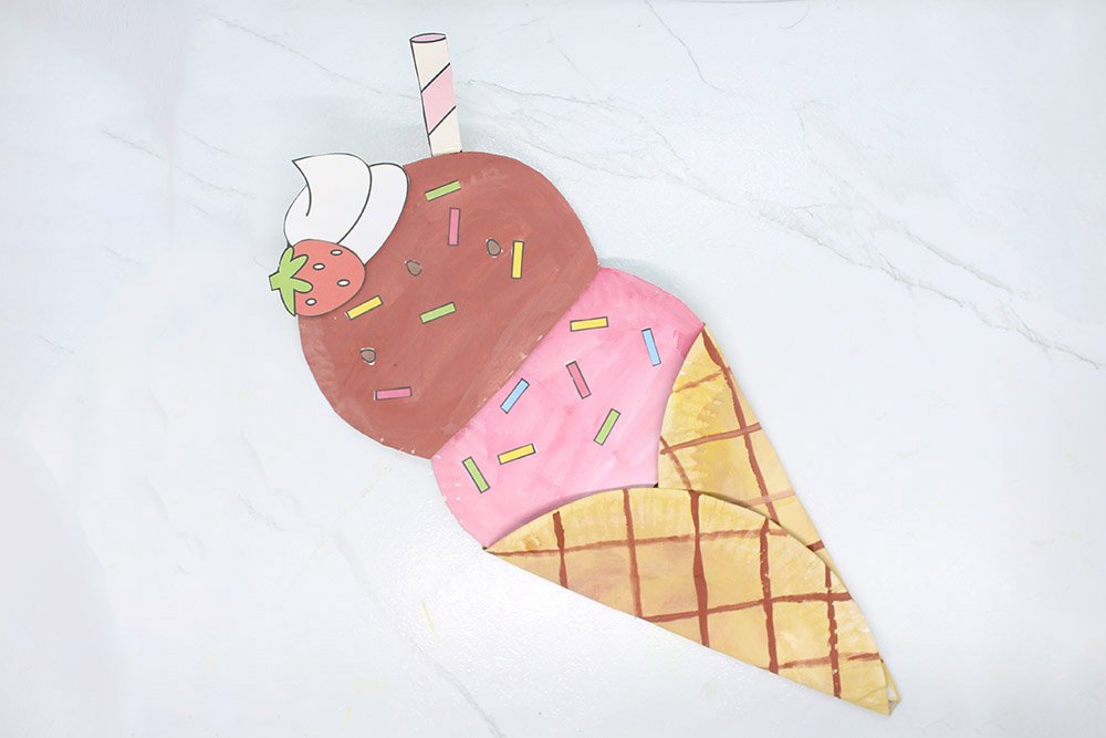 how-to-make-a-paper-plate-ice-cream-craft-finished