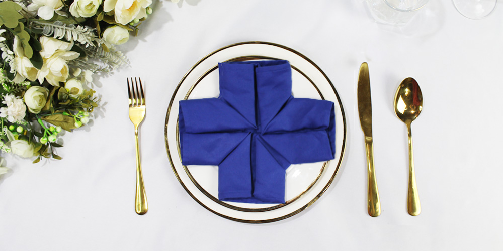 Fancy Cross Napkin Fold Table Napkin Folding Made Easy