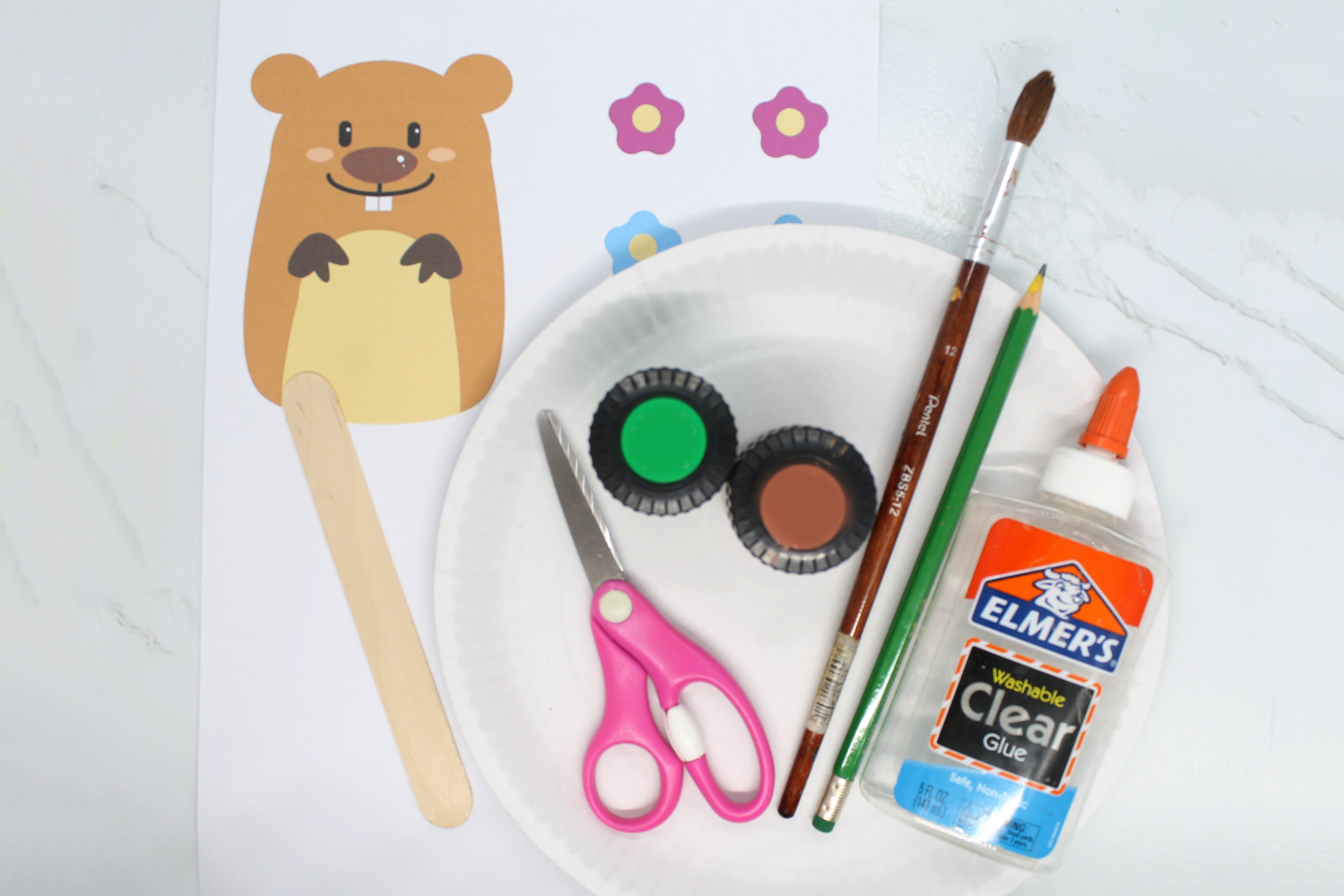 how_to_make_a_groundhog_paper_plate_craft_supplies