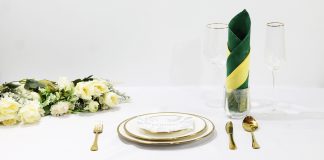How to Make a Striped Candle Napkin Fold - thumbnail