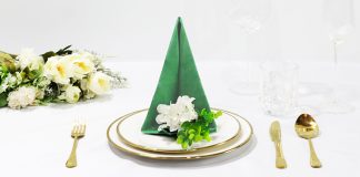 How to Fold a Napkin Pillar - Thumbnail