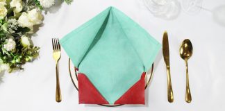 Napkin Pocket Fold with Menu Card Guide - Thumbnail